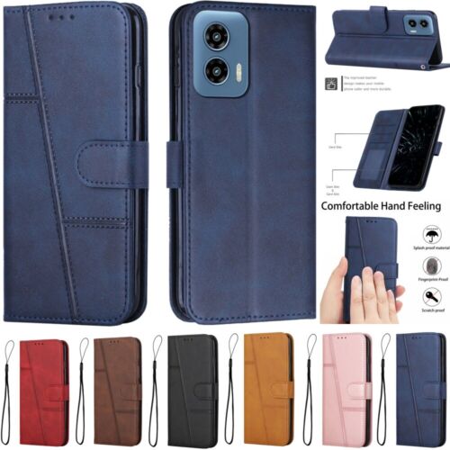 For Motorola Moto G Play Power Stylus 2024 5G PU Leather Wallet Stand Phone Case