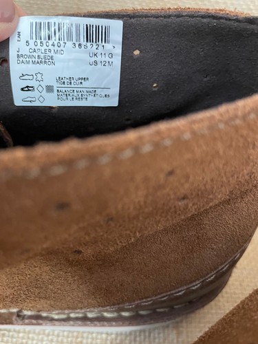 Clarks Capler Mid Brown Suede Daim Marrón Men’s Size 12M - Picture 2 of 9