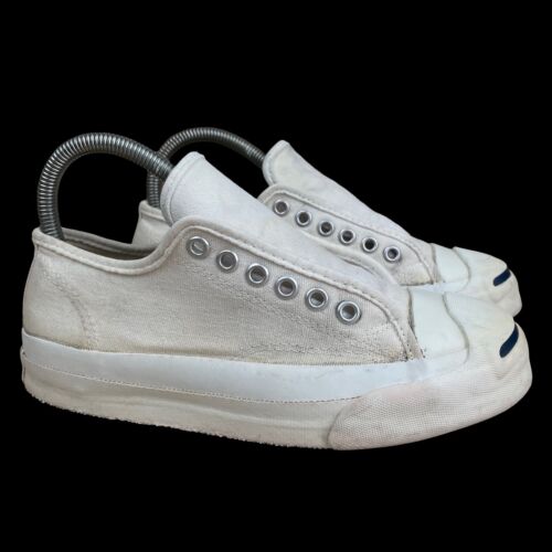 JACK PURCELL Converse Vintage White sneakers Shoes Womens 5.5 Mens 4 MADE IN USA - Picture 1 of 10