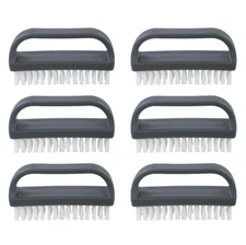 Superio Nail Brush Cleaner with Handle 6 Pack Durable Scrub Brush to Clean