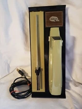 Vintage Sunbeam Vista Deluxe Electric Knife Green Hanging Wall Case Euc  T36
