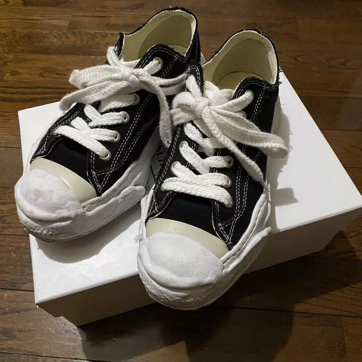 Maison MIHARA YASUHIRO HANK original sole toe cap sneaker LOW canvas Size  42 USD