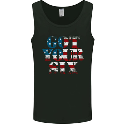 USA Ive Got Your Six American Flag Army Herren Trägershirt Tank Top