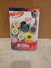 NERF Target Master Disc Launcher with 3 Discs Launcher and 3 Targets - 7 Pieces