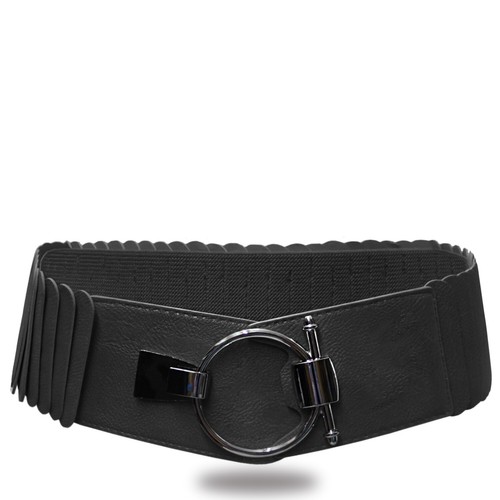 Glamexx24 Damen Stretchgürtel Taillengürtel 8cm breiter Hüftgürtel - Bild 2 von 21