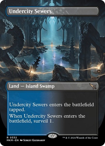 地底街の下水道/Undercity Sewers　4枚セット 英語　MTG Undercity Sewers X4 M/NM Magic: The Gathering MTG Murders At