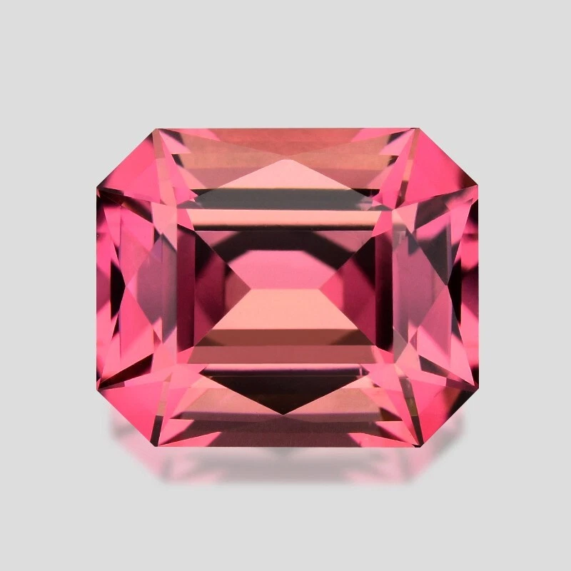 Pink tourmaline emerald best sale cut