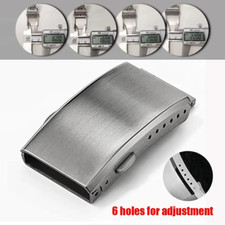 Watch Clasp 16mm 18mm 20mm 22mm Silver Folding Safety Milled Deployant Buckle