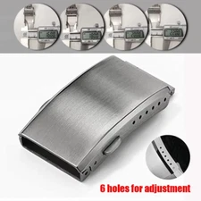 Watch Clasp 16mm 18mm 20mm 22mm Silver Folding Safety Milled Deployant Buckle