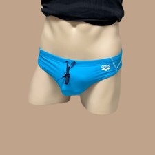 Arena men turquoise blue sport fit swim brief bikini swimwear 30 32 34 36 38 40