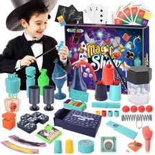 Magic Kit, 109+Magic Tricks for Kids Age 6-8, Magic Set for Boys Girls Gift