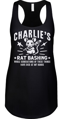 Charlie's Rat Bashing IASIP Always Sunny Joke Parody Satire Funny Racerback Tank