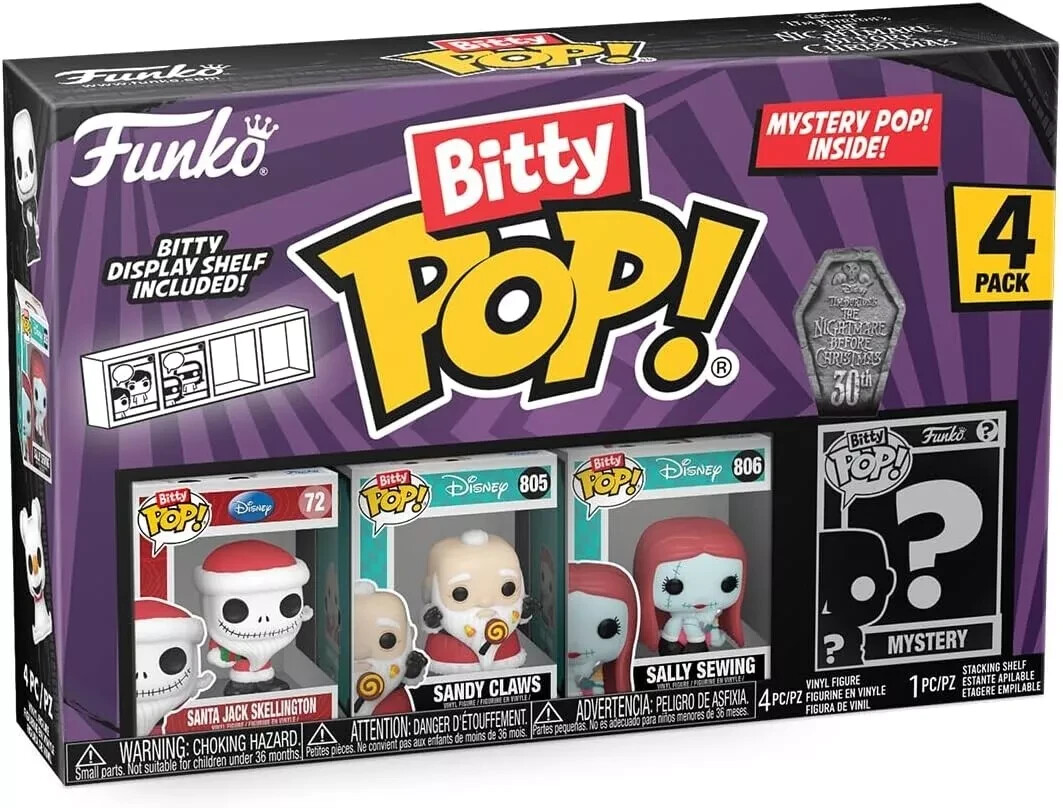 B&Q -  Bitty Pop Pack Of 4The Nightmare Before Christmas Series 4 - Image 4