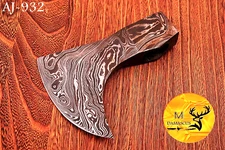 CUSTOM HANDMADE FORGED DAMASCUS STEEL AXE HEAD VIKING HATCHET TOMAHAWK 932