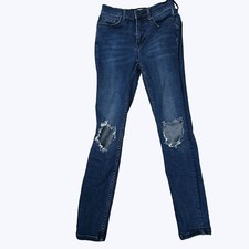 Free People Blue Jeans Size 27 Distressed
