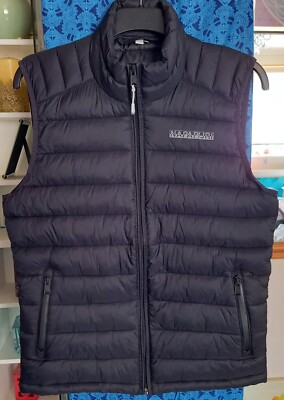 Napapijri Aerons Gilet Jacket in Black, Men's Size Small