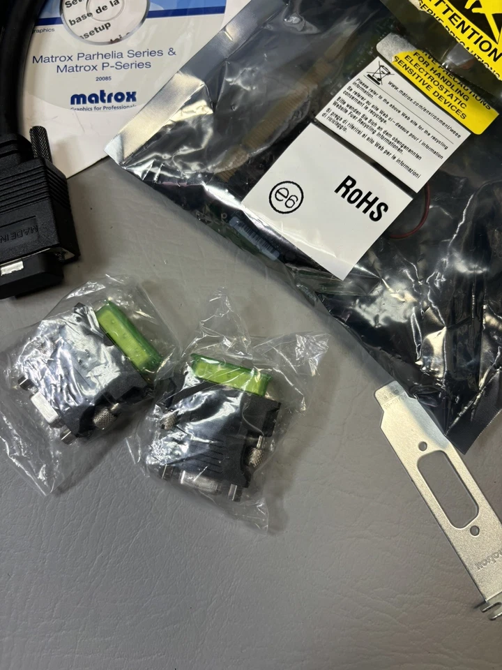 New Accessory Kit Matrox Millennium P650 Low Profile PCI Video Card P65-MDDAP64F - Image 3 of 4