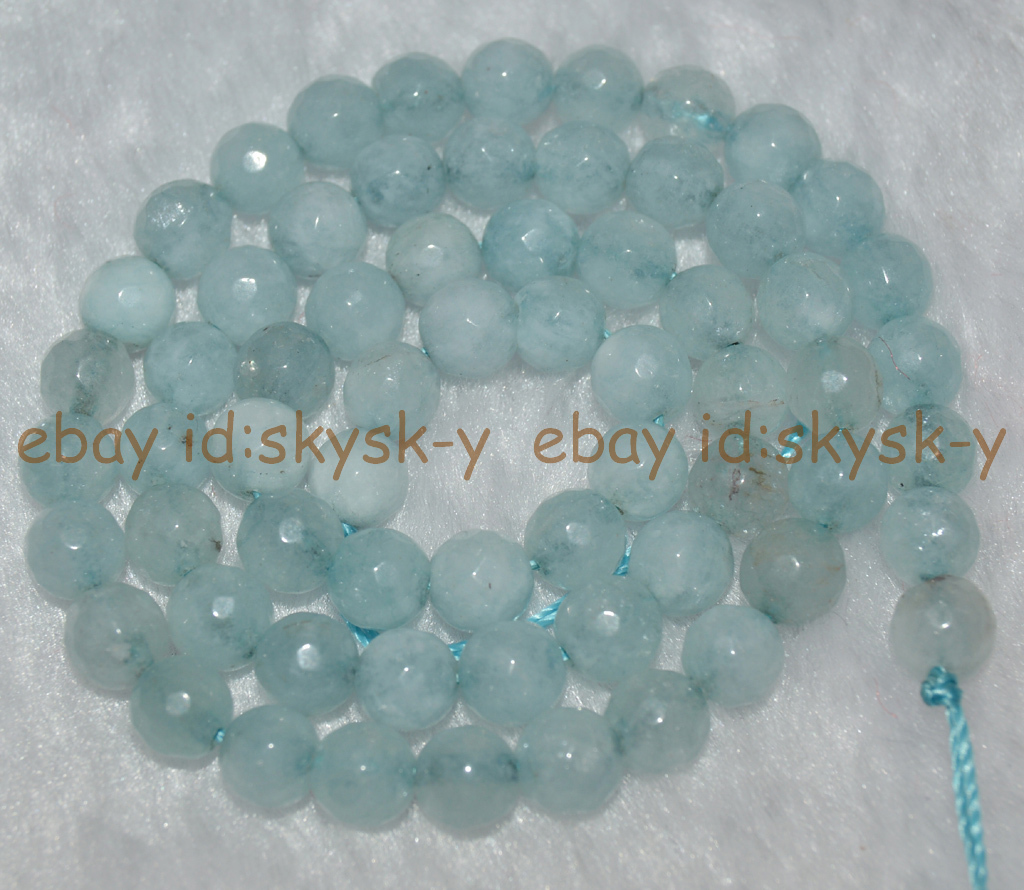 Fine 2x4mm Light Blue Brazilian Aquamarine Gemstone Abacus Loose - Foto 10