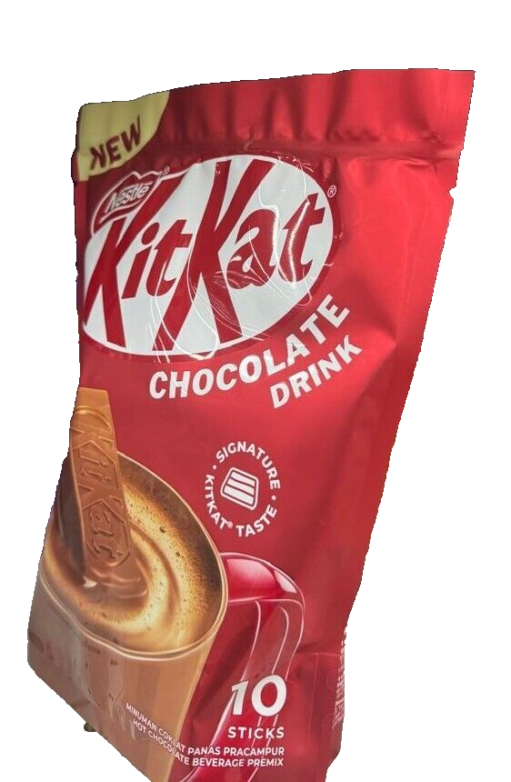 New NESTLE Kit Kat 3 In 1 Hot Chocolate Drink 10 Sachets x 33g - 1