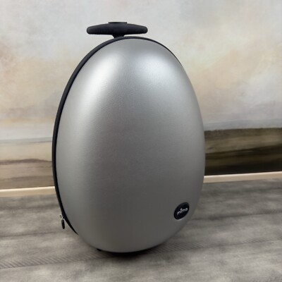 Pottery Barn Kids Mima Ovi Kids Suitcase Gray Silver Scuffed Read NWOB