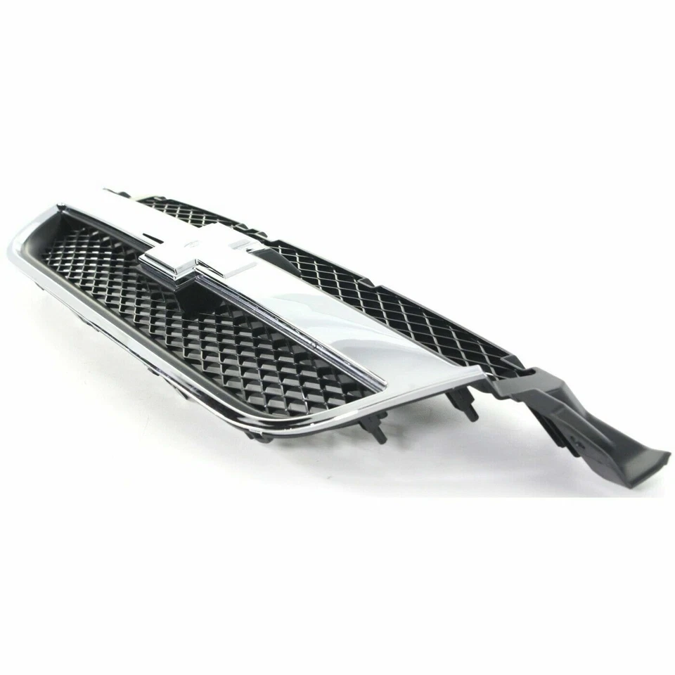For 2007-2011 Chevrolet AVEO Front New Bumper Grille & Chrome Hood Molding Trim Foto 2 de 4
