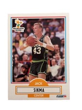 Excellent: Vintage 1990-91 FLEER Jack Sikma Milwaukee Bucks Trading Card