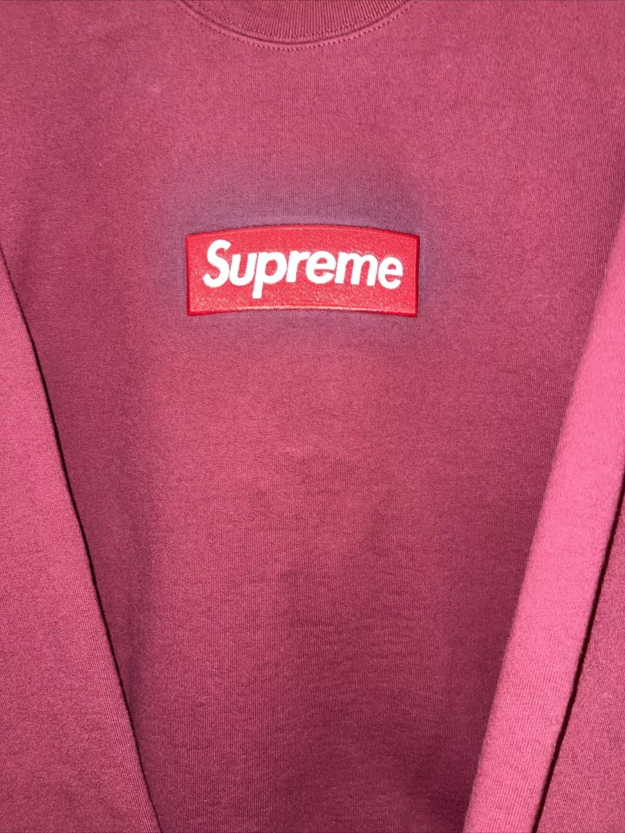 Supreme Box Logo BOGO Crewneck Sweatshirt Cardinal Red FW22 Size Medium