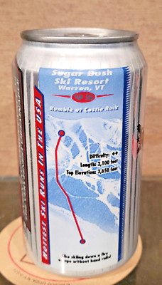 1996 BOTTOM OPEN MICHELOB LIGHT SUGAR BUSH WARREN VT SKI SET BEER CAN EMPTY