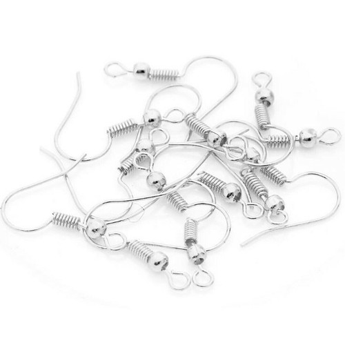 100pcs Ohrringhaken Metall Ohrkabel Haken Hypoallergen Schmuckherstellung DIY - Picture 4 of 10
