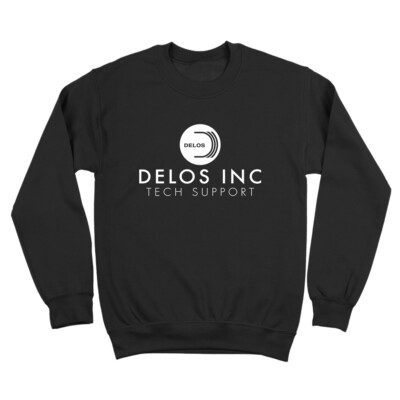 Delos Tech Support Team  Tech Geek Comic Westworld Black Crewneck Sweatshirt