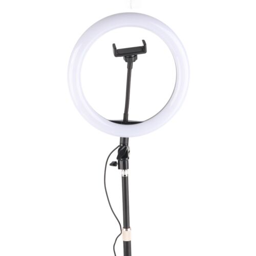 (Black) LED Live Streaming Ring Light Studio Photography Beauty Salon Tatto - Picture 1 of 24