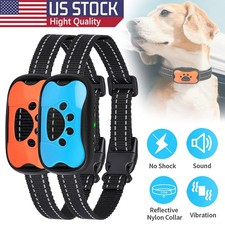 NEW BEST No Shock Dog Bark Collar Safe Vibrating No Harm Training Anti-Barking