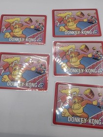 Donkey Kong (NES) &ndash; Nintendo e-Reader Card Set &ndash; COMPLETE 5 Cards &ndash; MINT &ndash; Foil