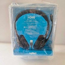 Logitech H390 USB Computer Headset - NEW SEALED - Digital Sound Noise Cancelling
