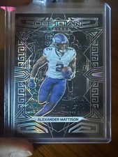 2023 Panini Black Obsidian Alexander Mattison No. 62