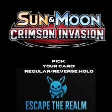 Pokemon Sun &Moon Crimson Invasion TCG Pick Your Card! Regular & Reverse holo