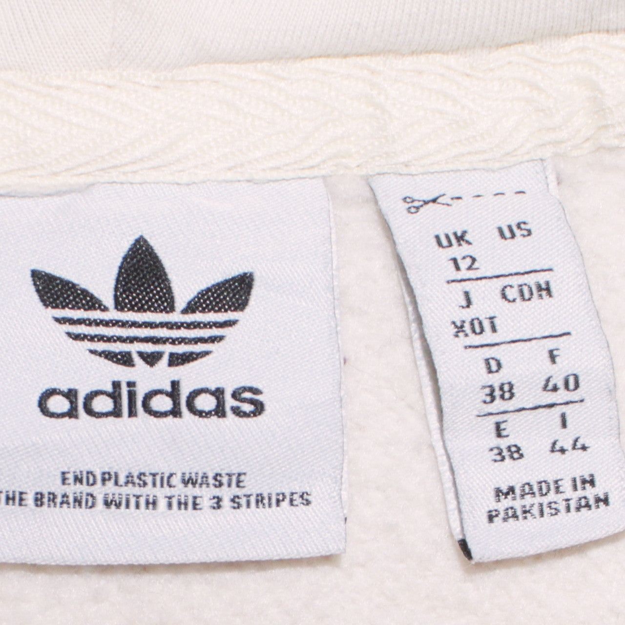 Adidas Beige Hoodie Womens Xl image 4