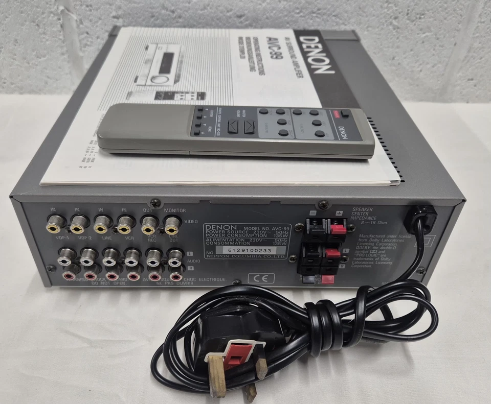 Denon AVC-99 Personal Component AV Surround Amplifier HiFi Separate With Remote - Image 3 of 4
