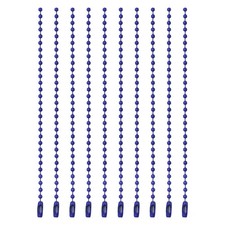 Ball Bead Chains, 3.9 Inch, Dark Blue  120 Pcs , Dog Tag Chain Keychain