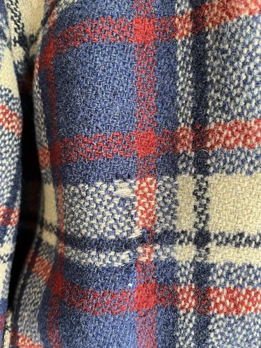 1940s Vintage WW2 Sportclad Plaid Cinch-Back Short Wool Jacket Antique Workwear - Picture 9 of 24