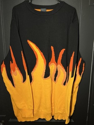 Dreambranding Heavy Weight Nap Flame Sweater Size XL
