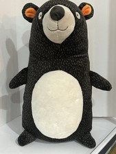 Pillowfort Forest Bear Plush Black Gray 16" Stuffed Animal Throw Pillow Target