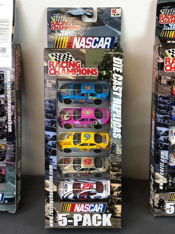 Lote de 8 Racing Champions 1:64 Diecast pacote com 5 ROUSH/NASCAR RACING CITGO FAN + - Imagem 4 de 4