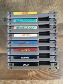 Nintendo NES Lot of 8 Games - Lolo, Dr Mario, Blaster Master, Etc - All Tested