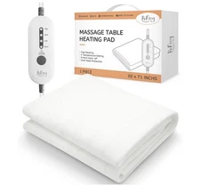 ReFzeg Massage Table Warmer Heating Pad 30x71 Spa Bed Heater Auto Shut Off