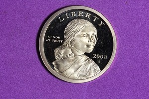 ESTATE FIND 2008 - S PROOF SACAGAWEA DOLLAR #K60638
