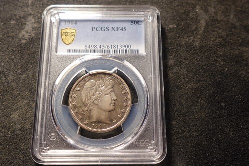 1904 PCGS XF 45 Barber Liberty Half Dollar Impossible Quality Coin SLABZ