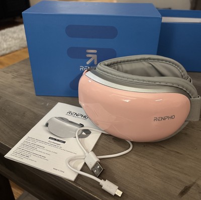 RENPHO Eye Massager RF-EM001R Fatigue Relief Pressure, Heat, Bluetooth Music