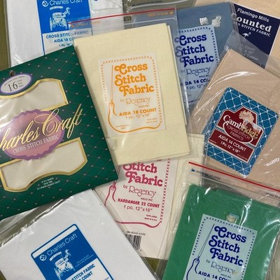 Aida Cross Stitch Fabric Various Counts, Colors, Sizes & Brands - You Choose