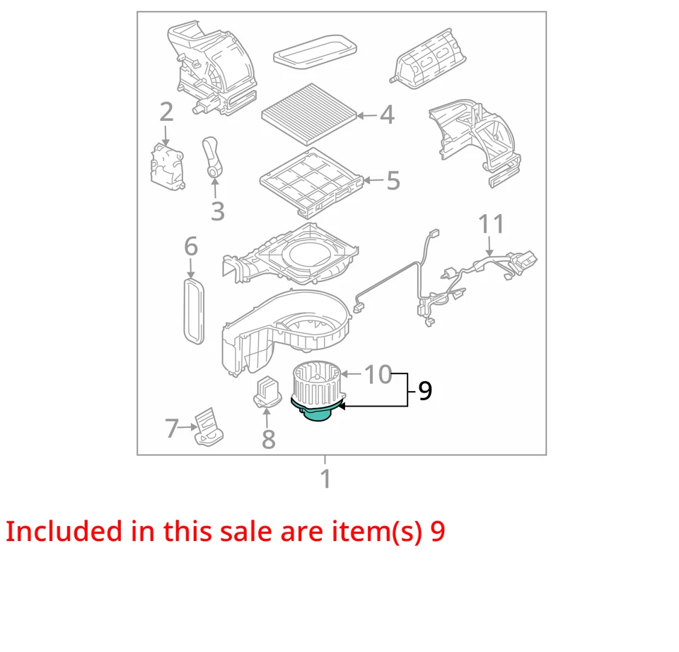 Kia Sportage 2006 calefacción ventilador de aire acondicionado motor fabricante de equipos originales 130 k millas - LKQ365337144 Foto 4 de 4